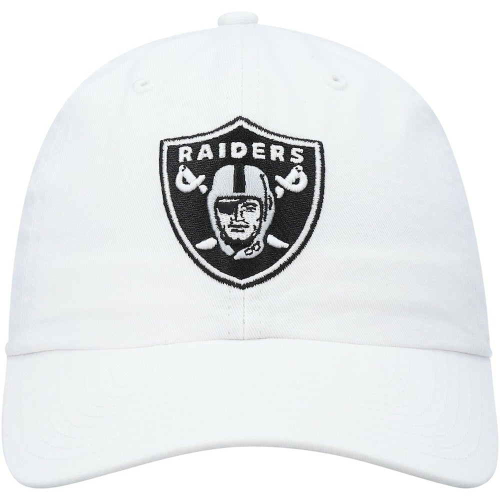 47 brand Las Vegas Raiders '47 Clean Up Adjustable Hat White