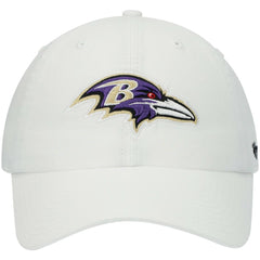 47 brand Baltimore Ravens '47 Clean Up Adjustable Hat White