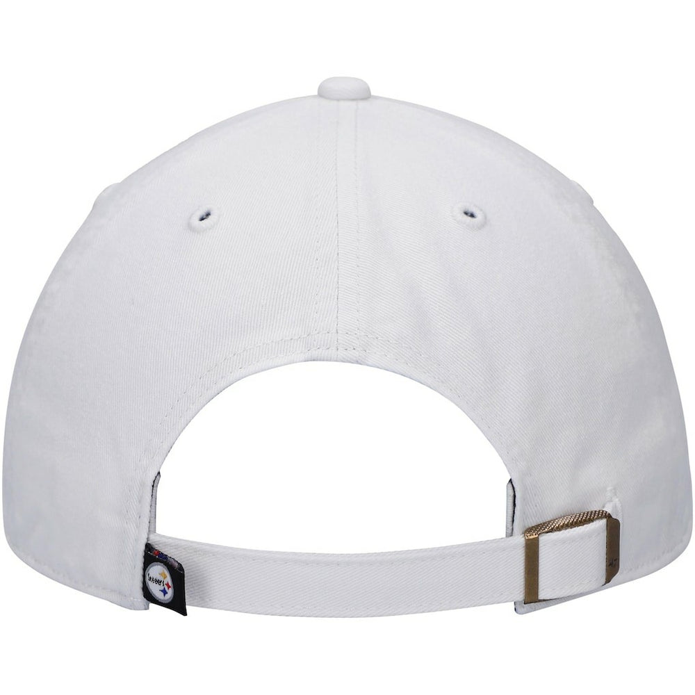 47 brand Pittsburgh Steelers '47 Logo Clean Up Adjustable Hat White