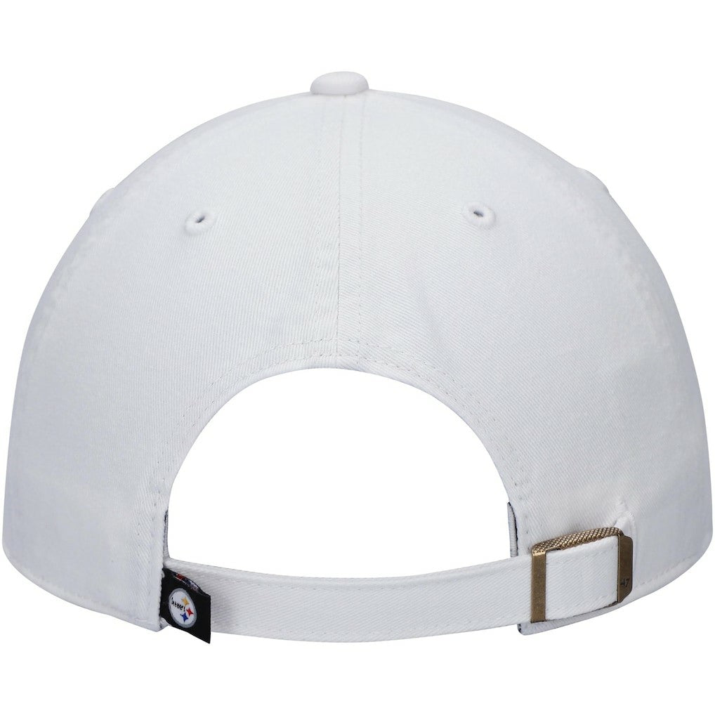 47 brand Pittsburgh Steelers '47 Clean Up Adjustable Hat White