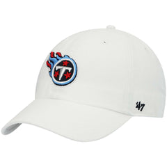 47 brand Tennessee Titans '47 Clean Up Adjustable Hat White