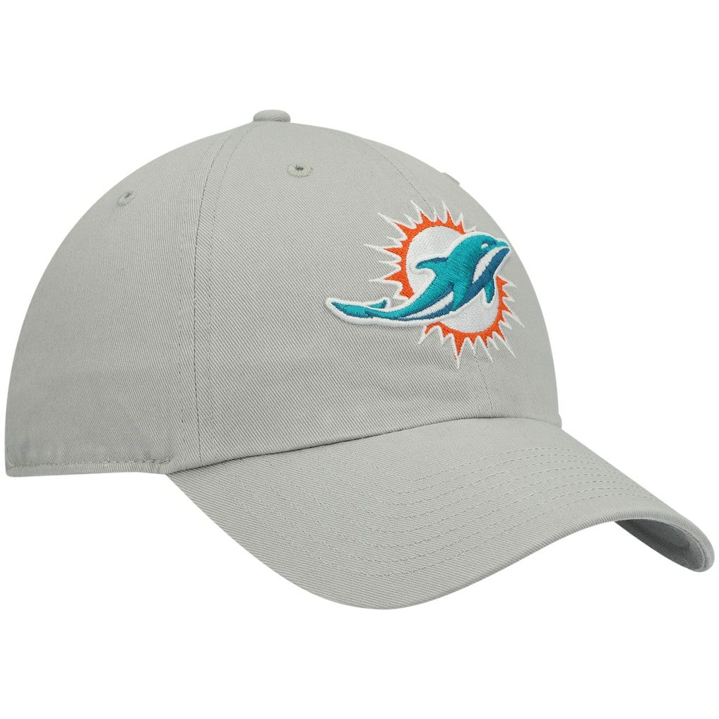 47 brand Miami Dolphins '47 Clean Up Adjustable Hat Gray