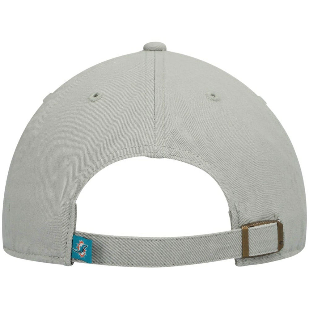 47 brand Miami Dolphins '47 Clean Up Adjustable Hat Gray