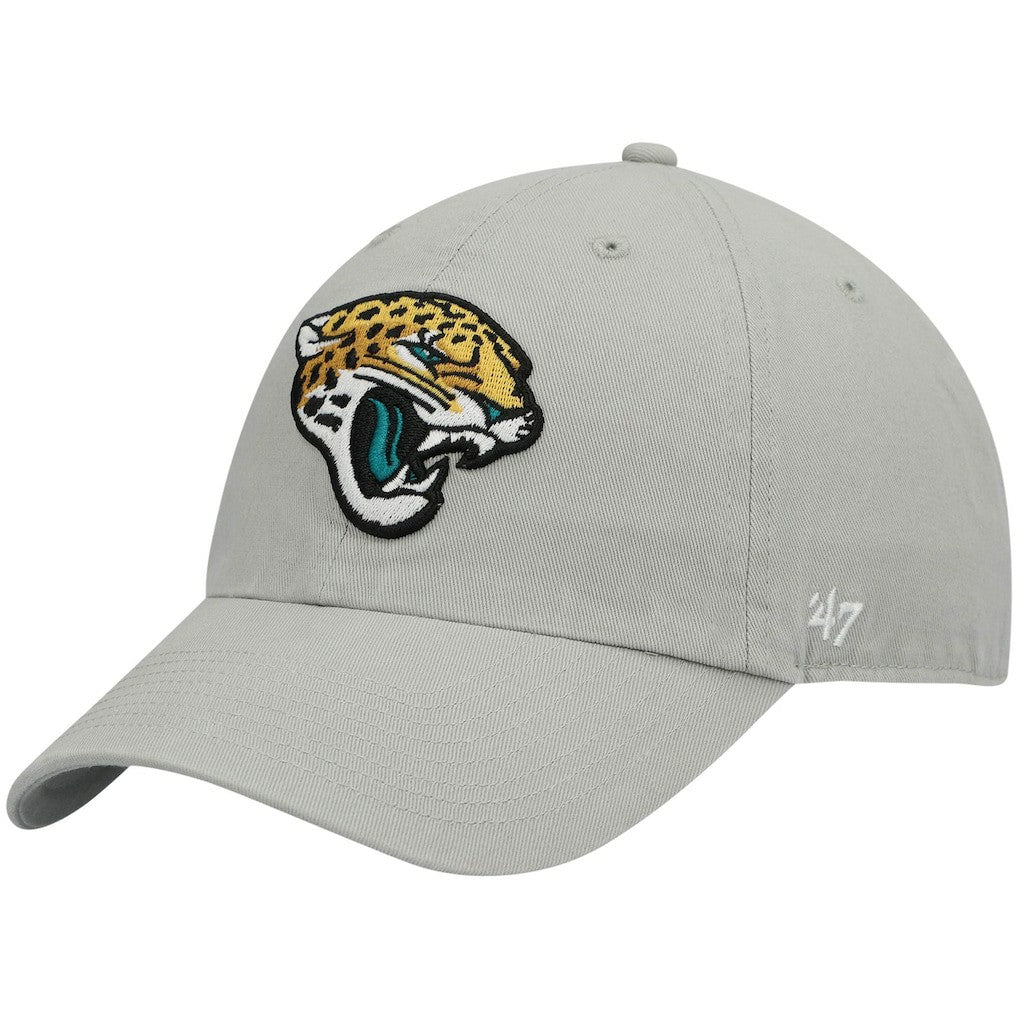 47 brand Jacksonville Jaguars '47 Logo Clean Up Adjustable Hat Gray