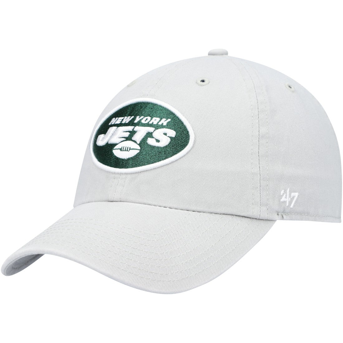 47 brand New York Jets '47 Clean Up Adjustable Hat Gray
