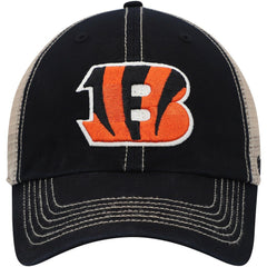47 brand Cincinnati Bengals '47 Trawler Trucker Clean Up Snapback Hat Black/Natural