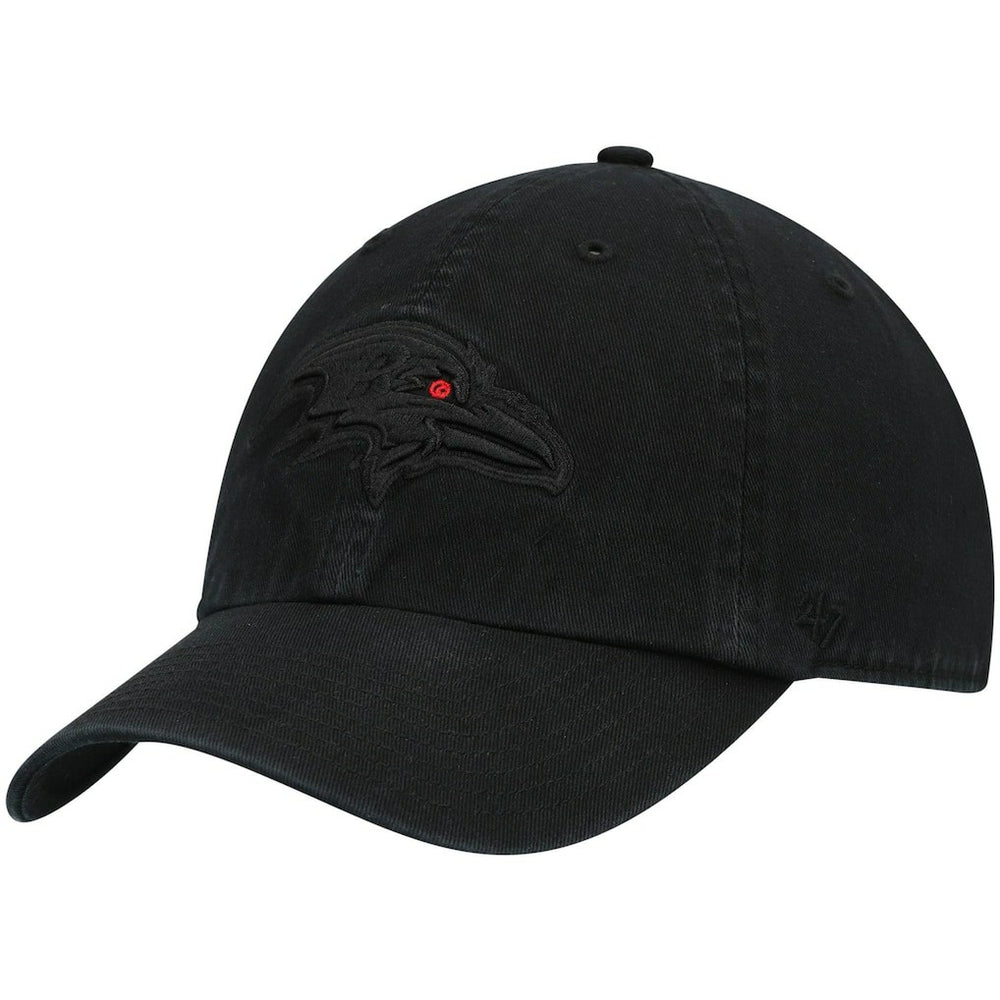 47 brand Baltimore Ravens '47 Team Tonal Clean Up Adjustable Hat Black