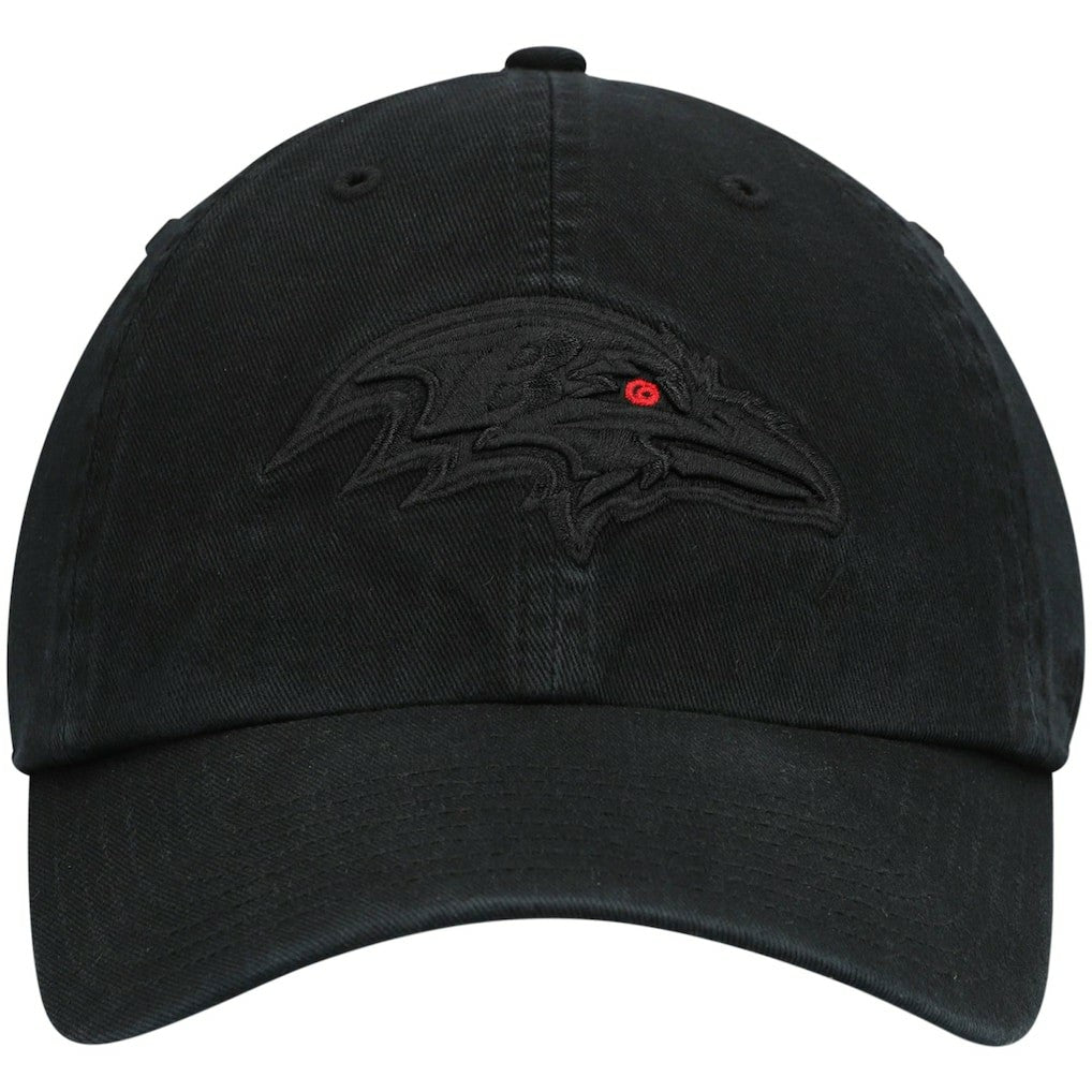 47 brand Baltimore Ravens '47 Team Tonal Clean Up Adjustable Hat Black