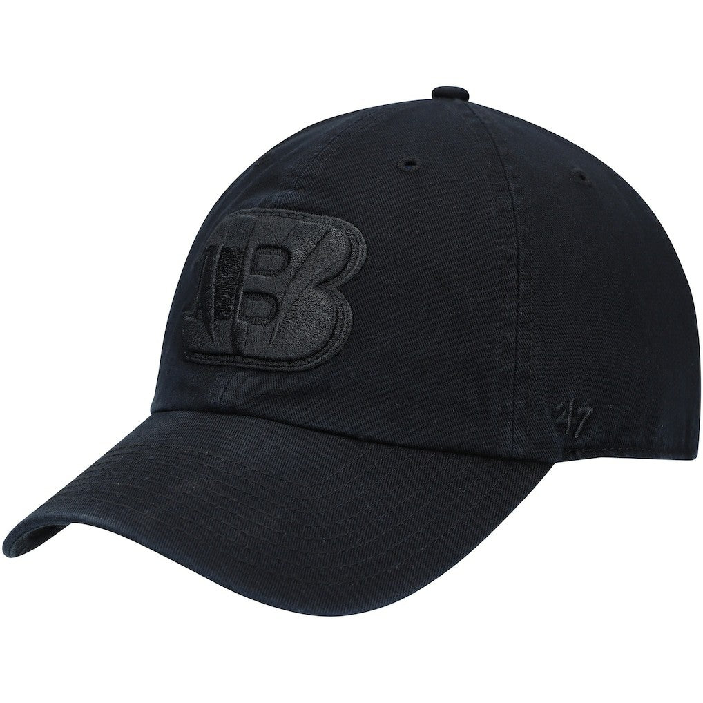 47 brand Cincinnati Bengals '47 Team Tonal Clean Up Adjustable Hat Black