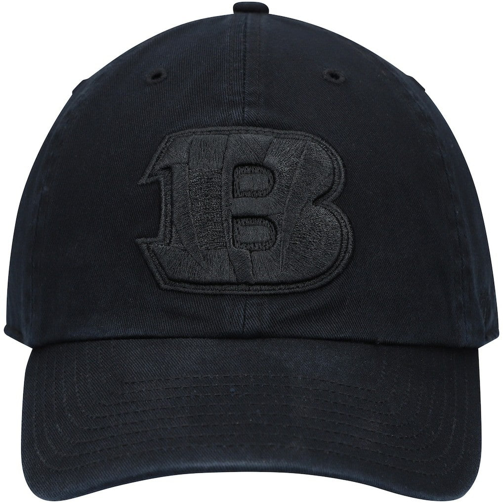 47 brand Cincinnati Bengals '47 Team Tonal Clean Up Adjustable Hat Black