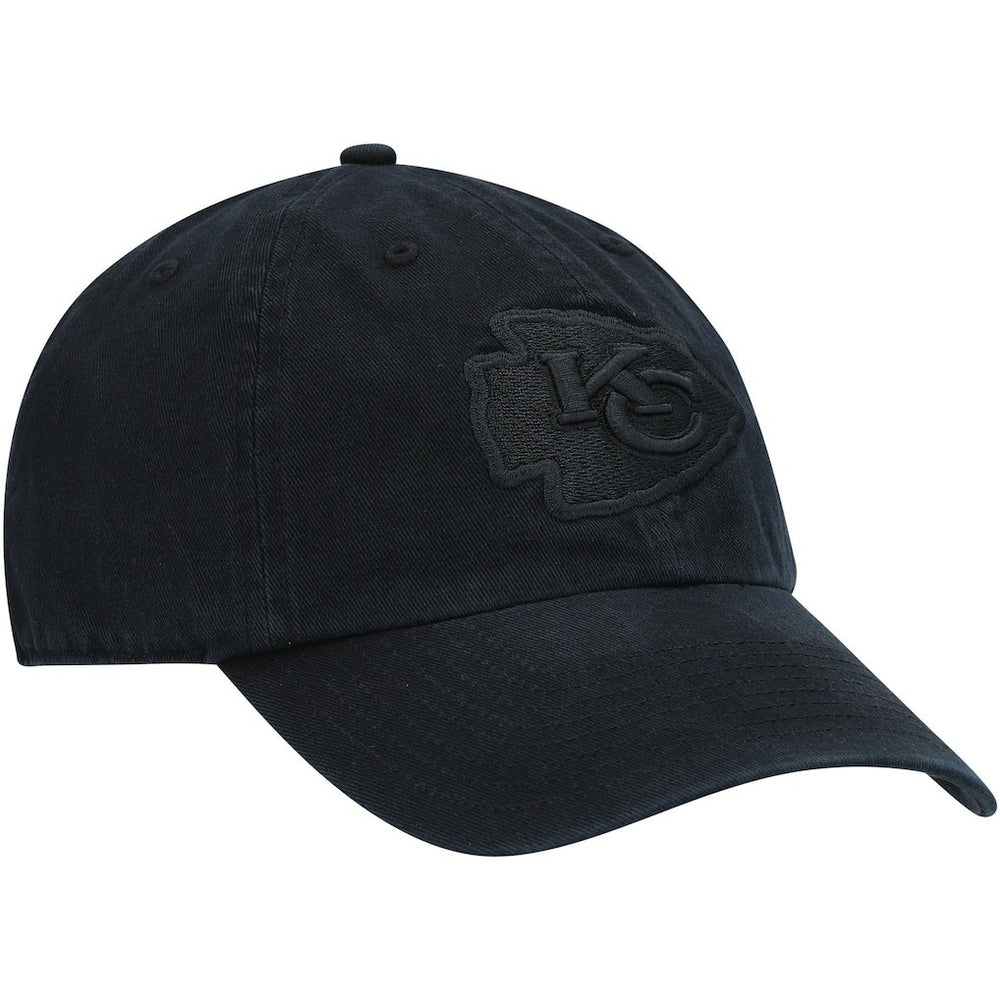 47 brand Kansas City Chiefs '47 Team Tonal Clean Up Adjustable Hat Black