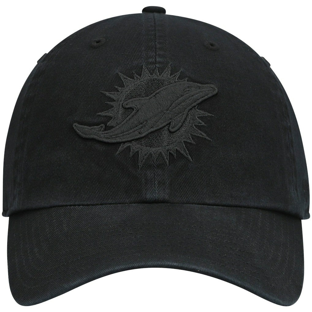 47 brand Miami Dolphins '47 Team Tonal Clean Up Adjustable Hat Black