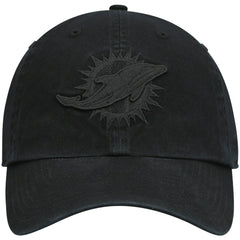 47 brand Miami Dolphins '47 Team Tonal Clean Up Adjustable Hat Black