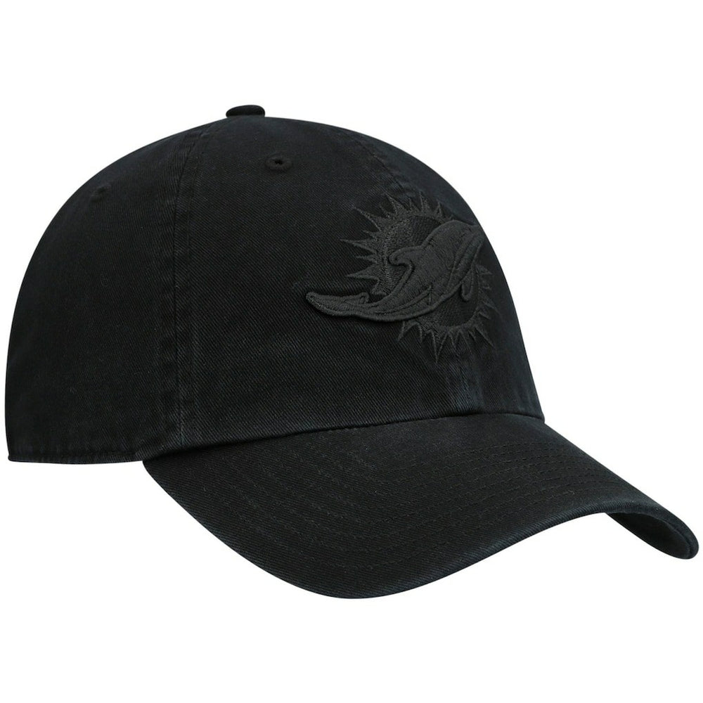 47 brand Miami Dolphins '47 Team Tonal Clean Up Adjustable Hat Black
