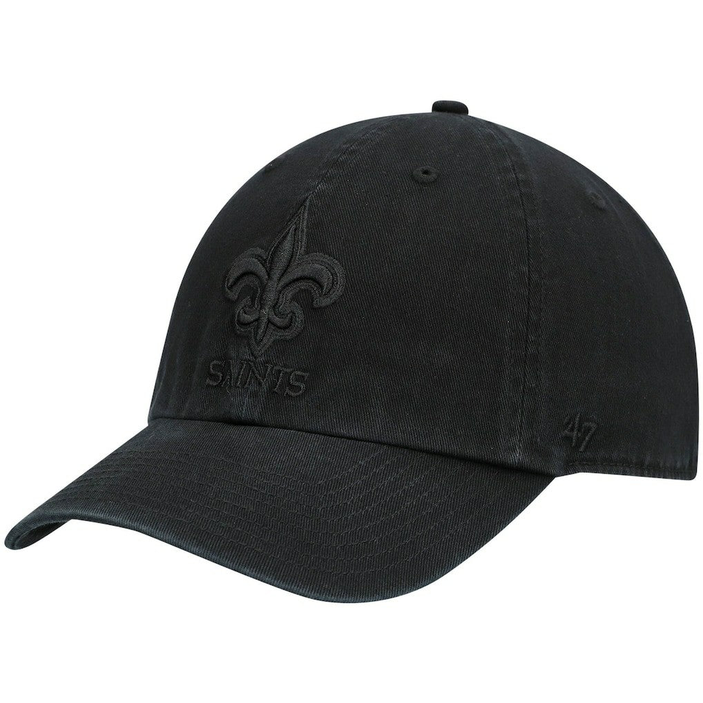 47 brand New Orleans Saints '47 Team Tonal Clean Up Adjustable Hat Black