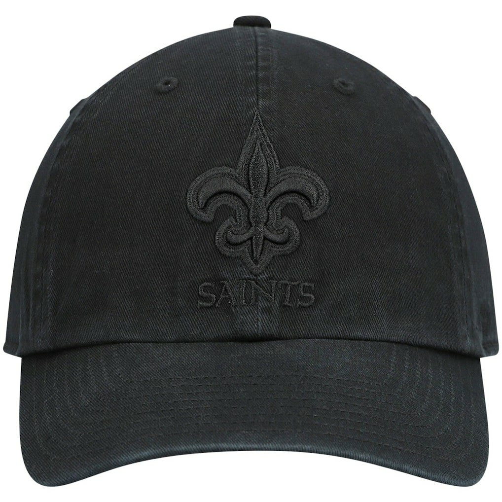 47 brand New Orleans Saints '47 Team Tonal Clean Up Adjustable Hat Black