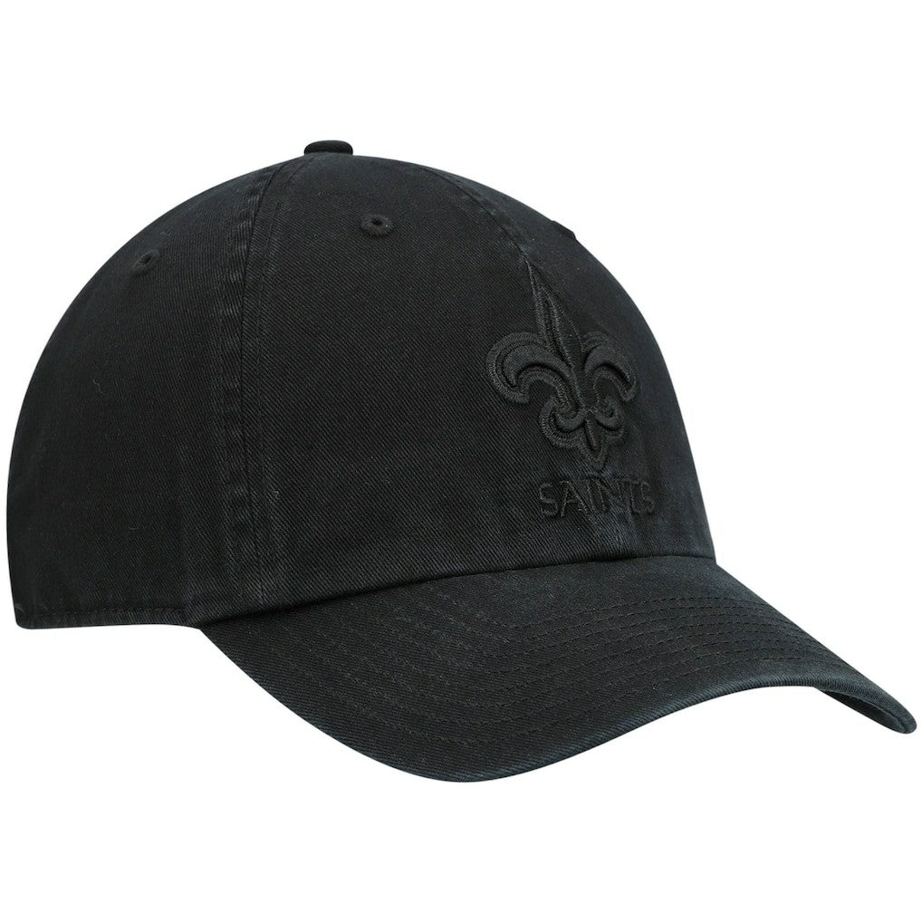 47 brand New Orleans Saints '47 Team Tonal Clean Up Adjustable Hat Black