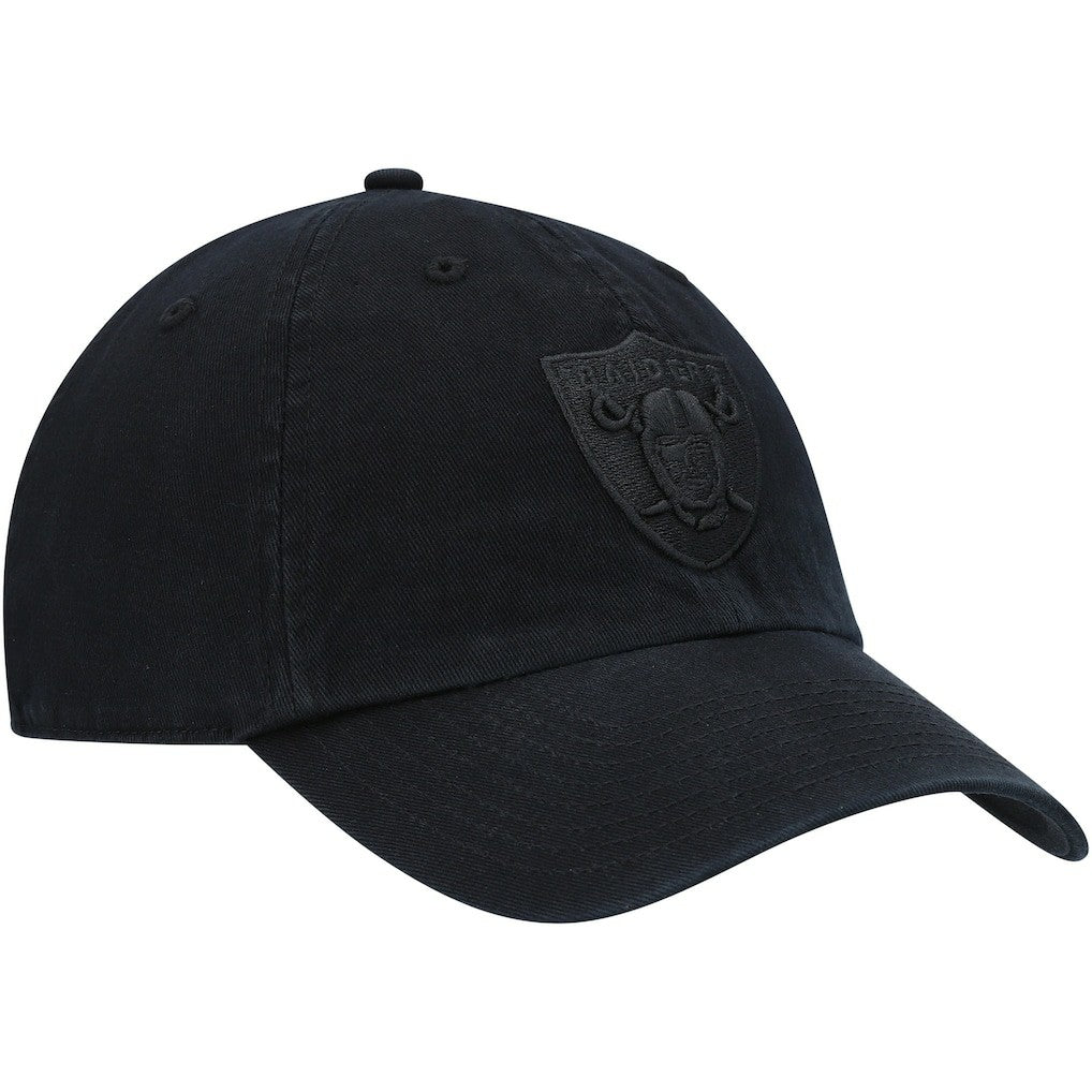 47 brand Las Vegas Raiders '47 Team Tonal Clean Up Adjustable Hat Black