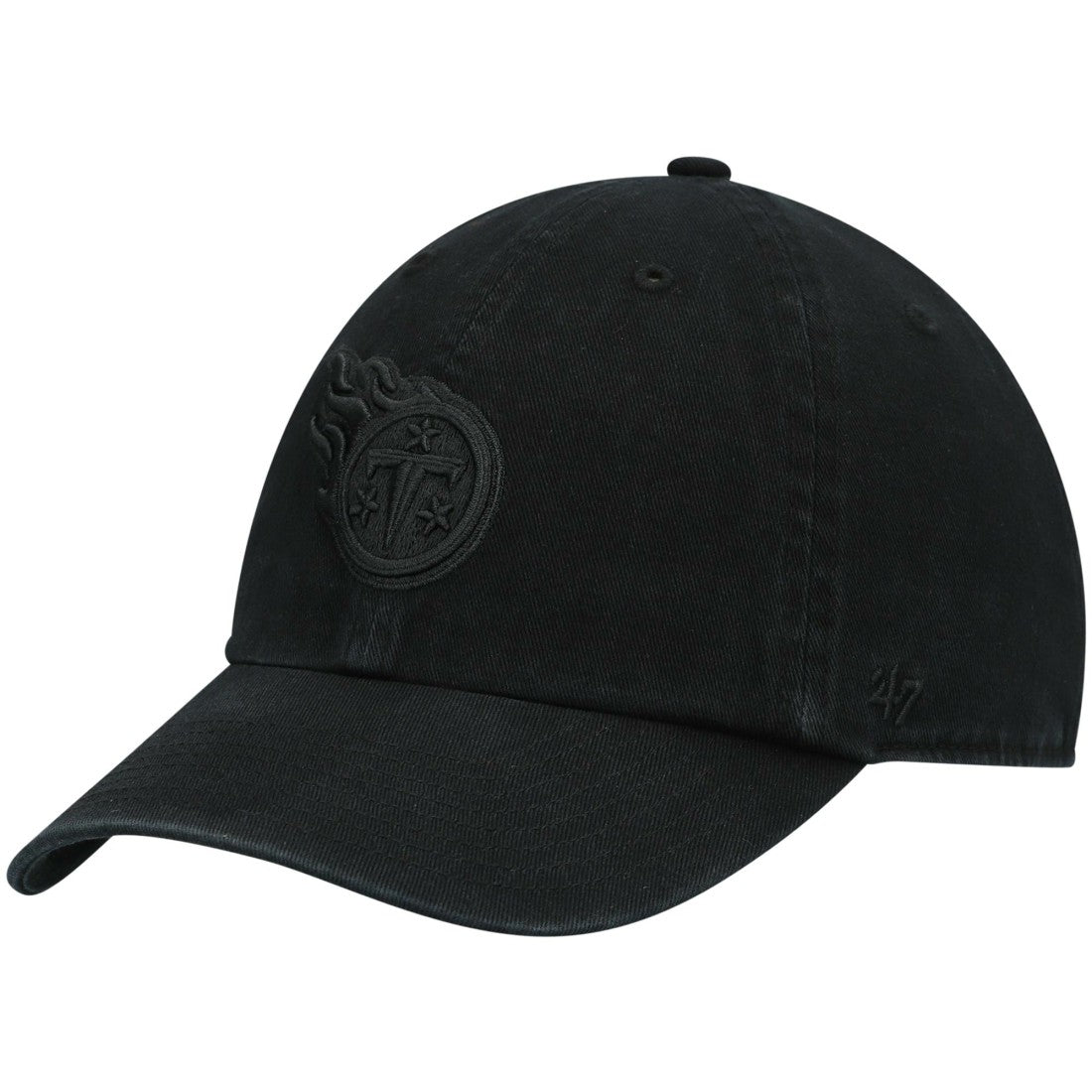 47 brand Tennessee Titans '47 Team Tonal Clean Up Adjustable Hat Black