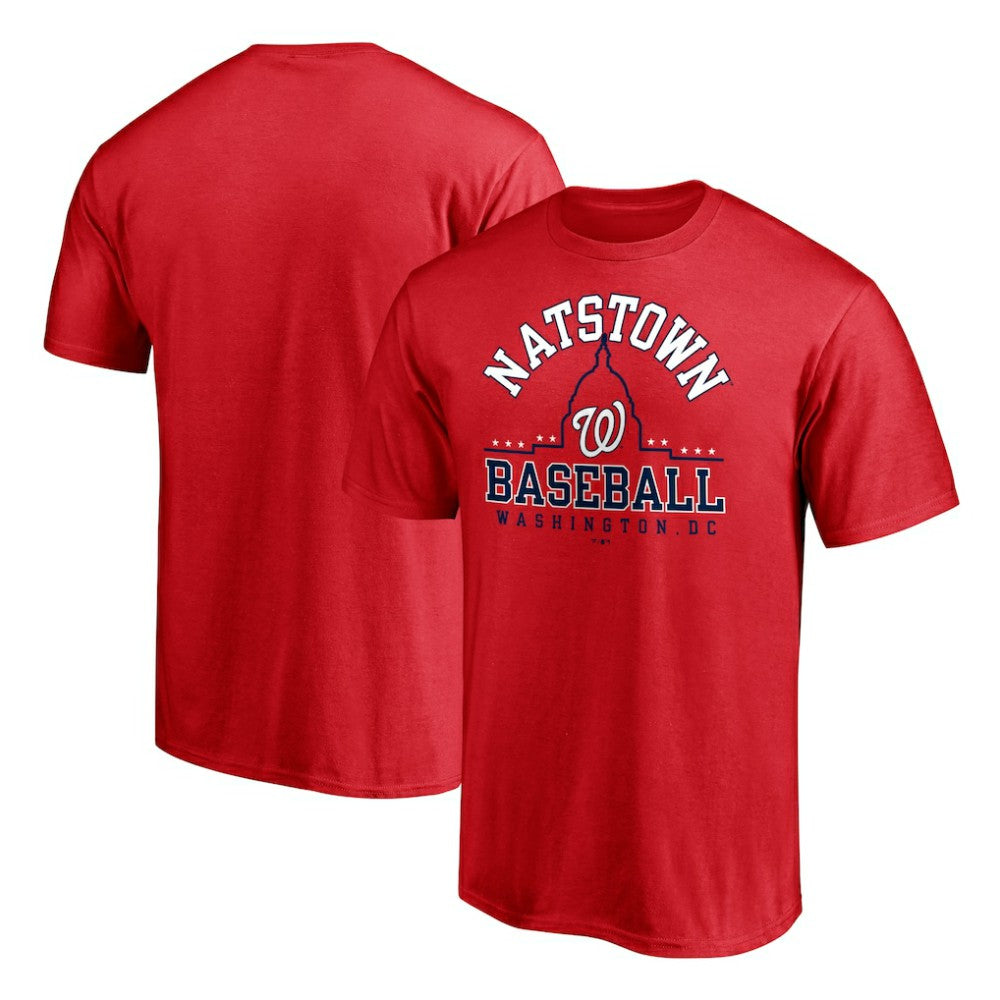 Washington Nationals Fanatics Hometown Logo T-Shirt - Red - Fanatics Lifestyle