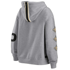New Orleans Saints WEAR by Erin Andrews Women's Full-Zip Hoodie Gray