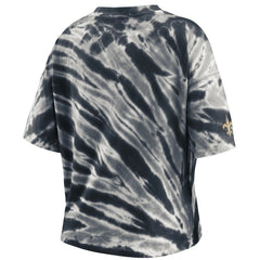 New Orleans Saints WEAR by Erin Andrews Women's Tie-Dye T-Shirt Black