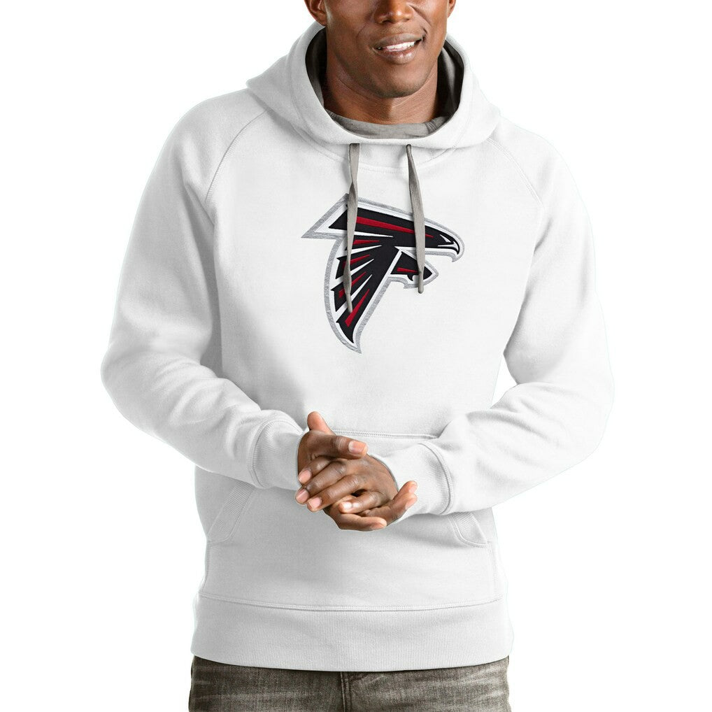 Atlanta Falcons Antigua Victory Pullover Hoodie White