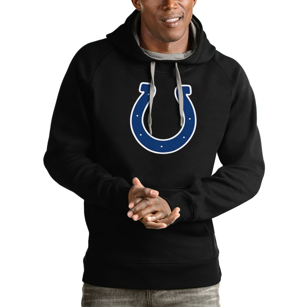 Indianapolis Colts Antigua Victory Pullover Hoodie Black