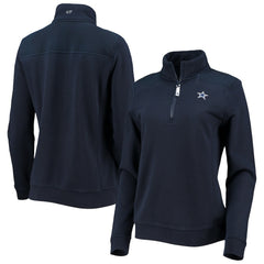 Dallas Cowboys Vineyard Vines Women's Shep Shirt Quarter-Zip Sweatshirt Navy