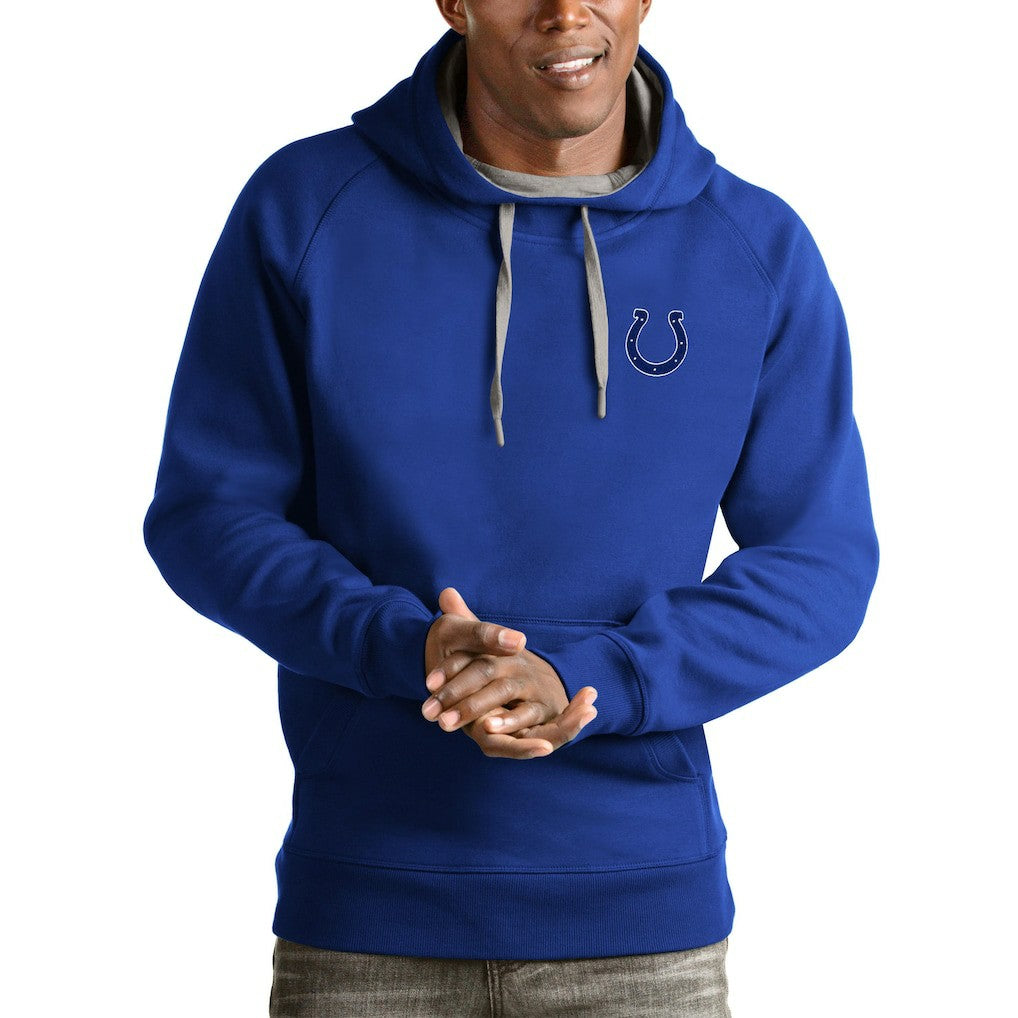 Indianapolis Colts Antigua Logo Victory Pullover Hoodie Royal