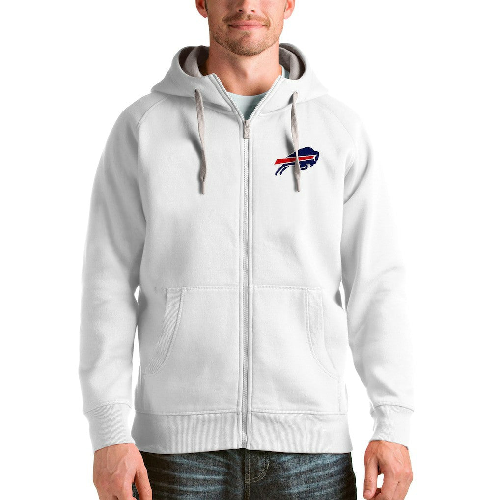 Buffalo Bills Antigua Victory Full-Zip Hoodie White