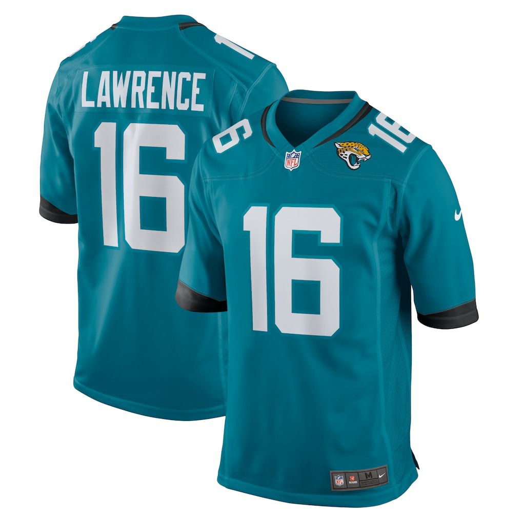 Nike Trevor Lawrence Jacksonville Jaguars Home Game Jersey Teal