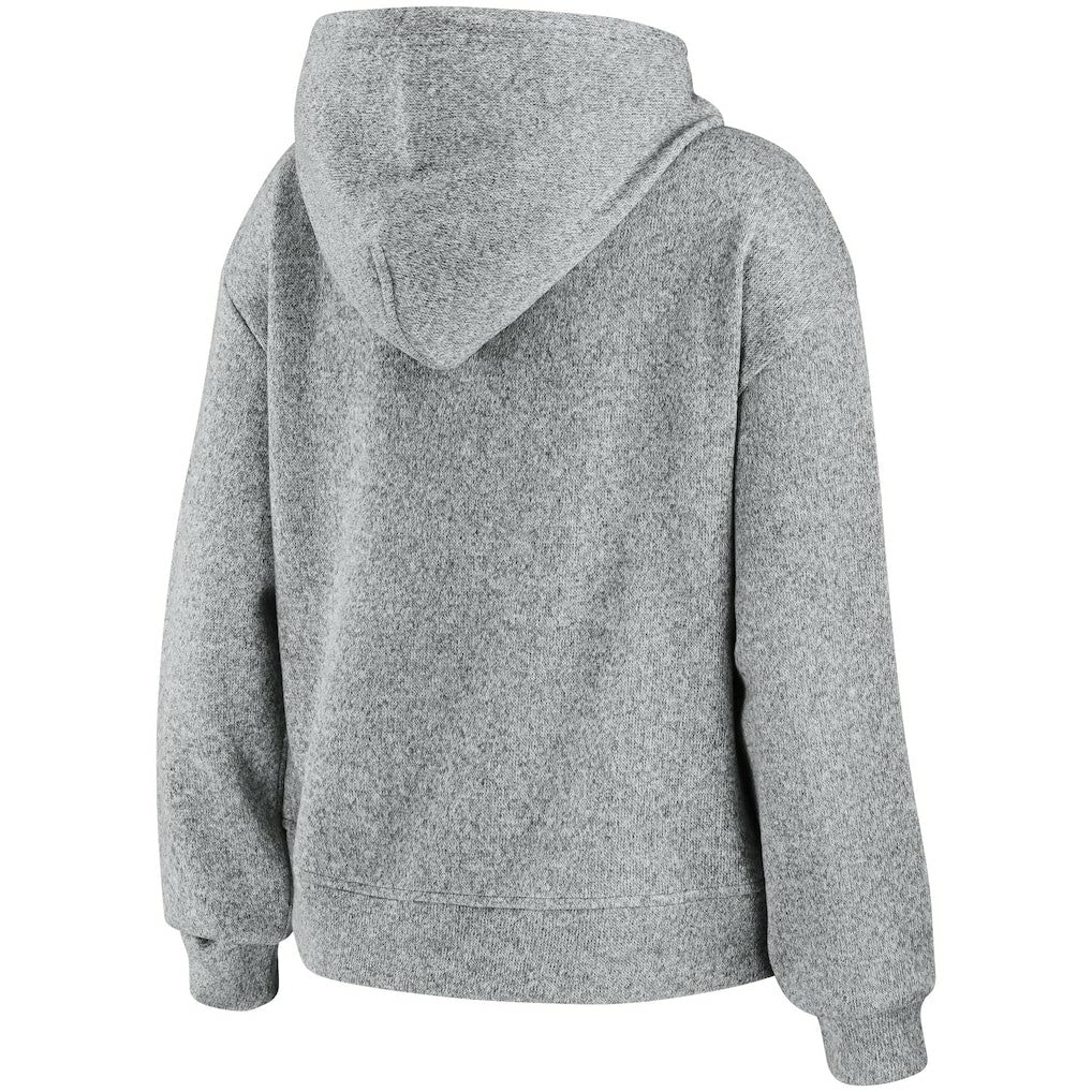 Carolina Panthers WEAR by Erin Andrews Women's Full-Zip Hoodie Heathered Gray