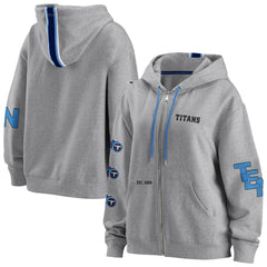 Tennessee Titans WEAR by Erin Andrews Women's Full-Zip Hoodie Gray