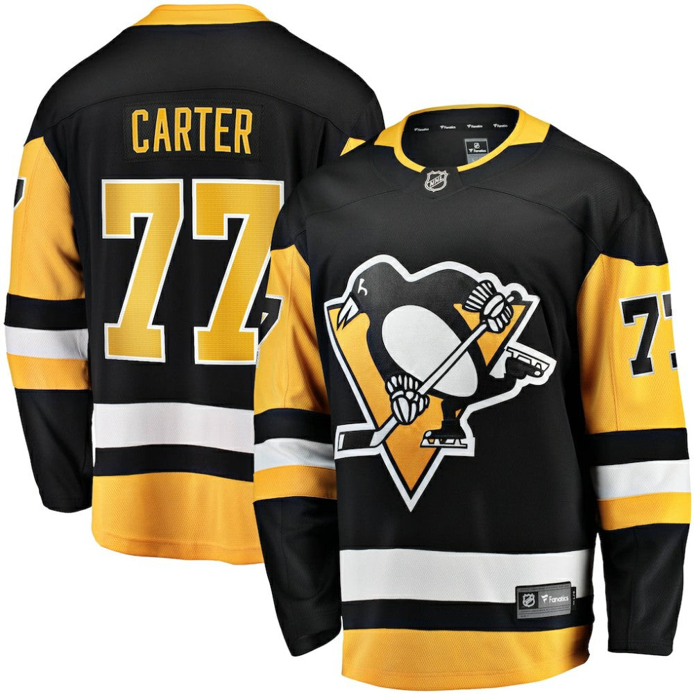 Jeff Carter Pittsburgh Penguins Fanatics Home Breakaway Replica Jersey - Black - NHL 4325956