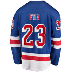 Adam Fox New York Rangers Fanatics Home Breakaway Replica Jersey - Blue - NHL 4325969