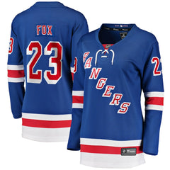 Adam Fox New York Rangers Fanatics Women's Home Breakaway Jersey - Blue - NHL 4325988