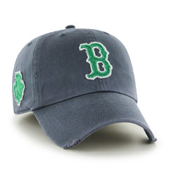 Boston Red Sox '47 Franchise Fitted Hat - Navy/Green - 47 brand on Sale