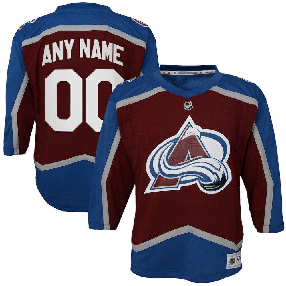 Colorado Avalanche Youth Home Custom Replica Jersey - Burgundy - NHL 4328538