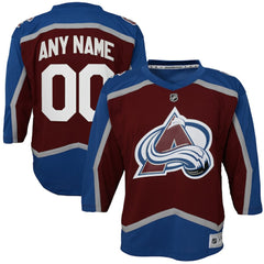 Colorado Avalanche Youth Home Custom Replica Jersey - Burgundy - NHL 4328538