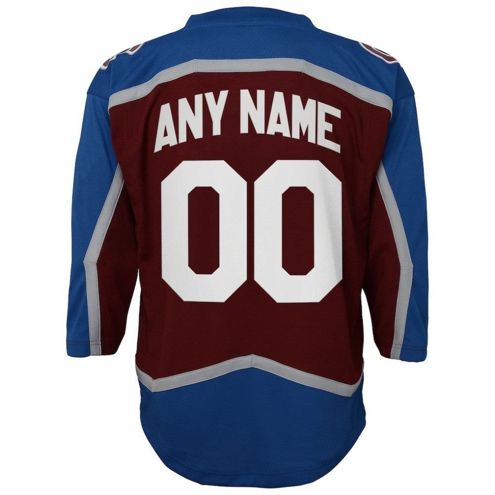Colorado Avalanche Youth Home Custom Replica Jersey - Burgundy - NHL 4328538