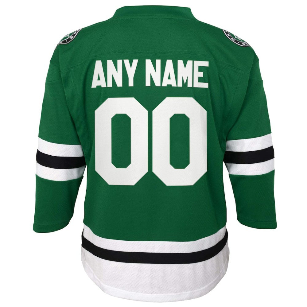 Dallas Stars Youth Home Replica Custom Jersey - Green - NHL 4328539