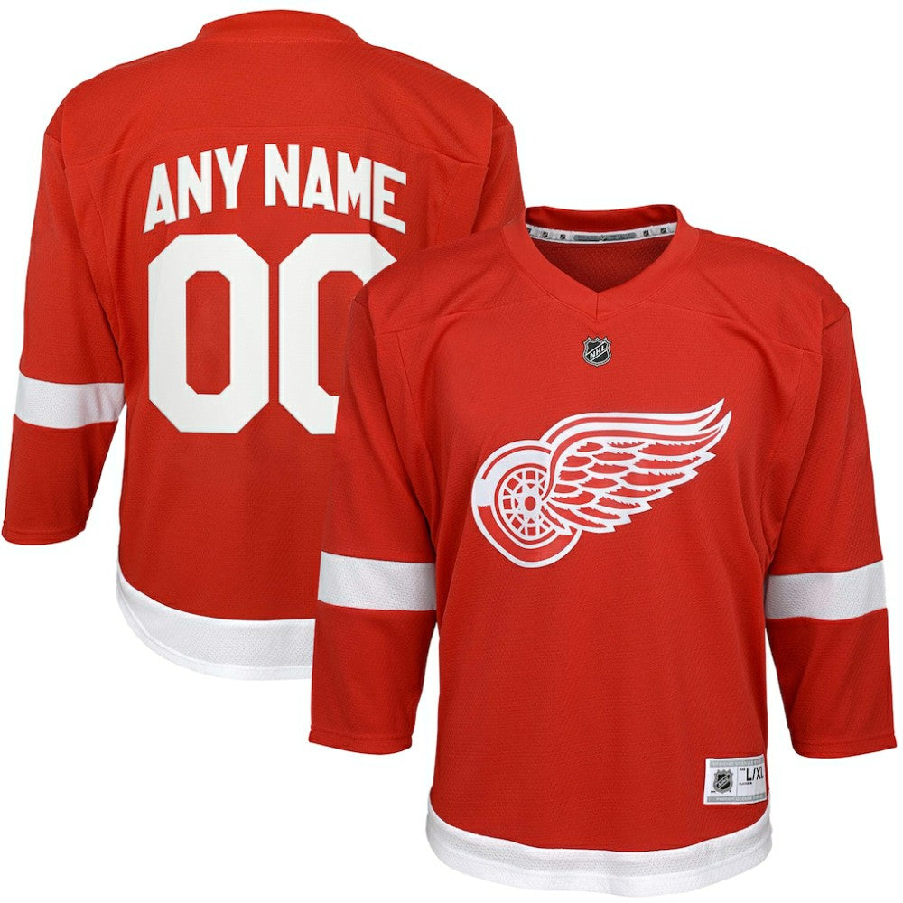 Detroit Red Wings Youth Home Replica Custom Jersey - Red - NHL 4328540