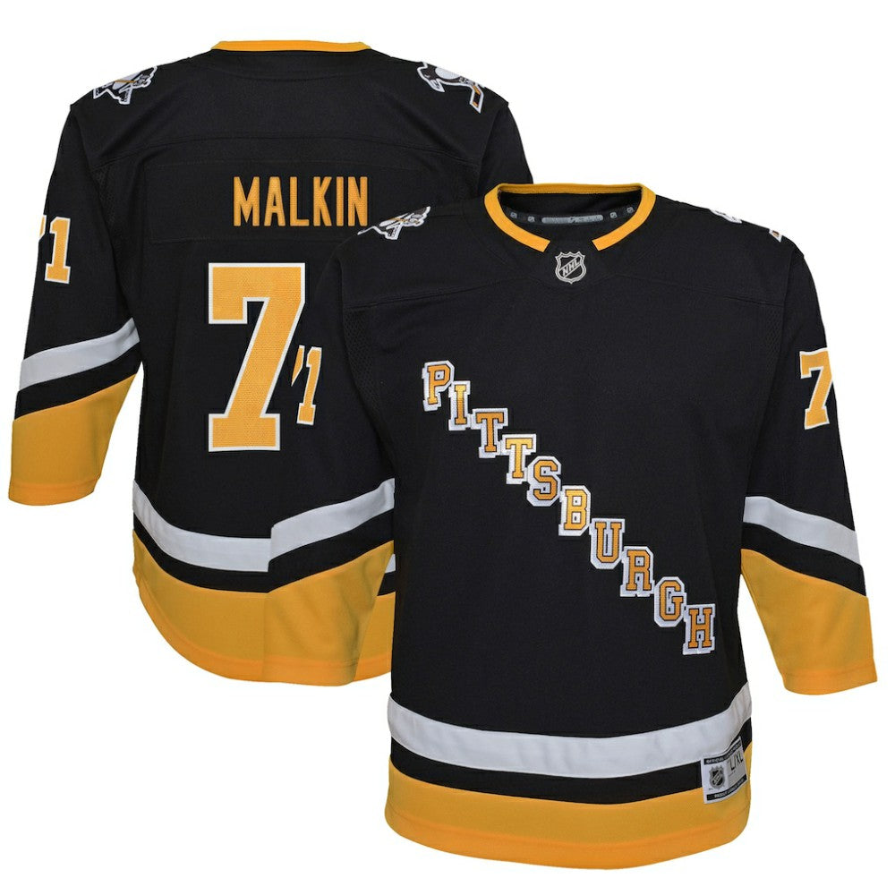 Evgeni Malkin Pittsburgh Penguins Youth 2021/22 Alternate Premier Player Jersey - Black - NHL 4331271