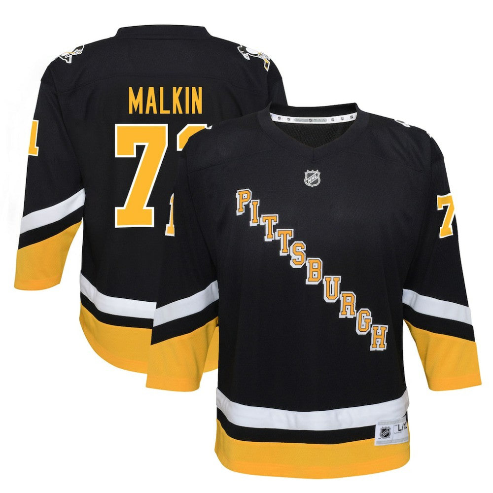 Evgeni Malkin Pittsburgh Penguins Youth 2021/22 Alternate Replica Player Jersey - Black - NHL 4331281