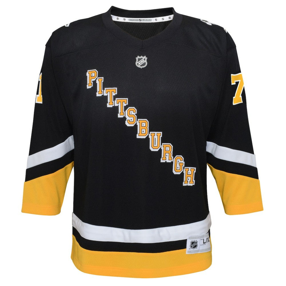 Evgeni Malkin Pittsburgh Penguins Youth 2021/22 Alternate Replica Player Jersey - Black - NHL 4331281