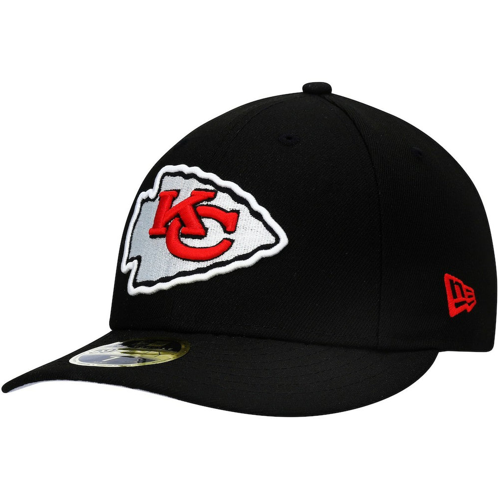 Kansas City Chiefs New Era Omaha Low Profile 59FIFTY Fitted Hat Black