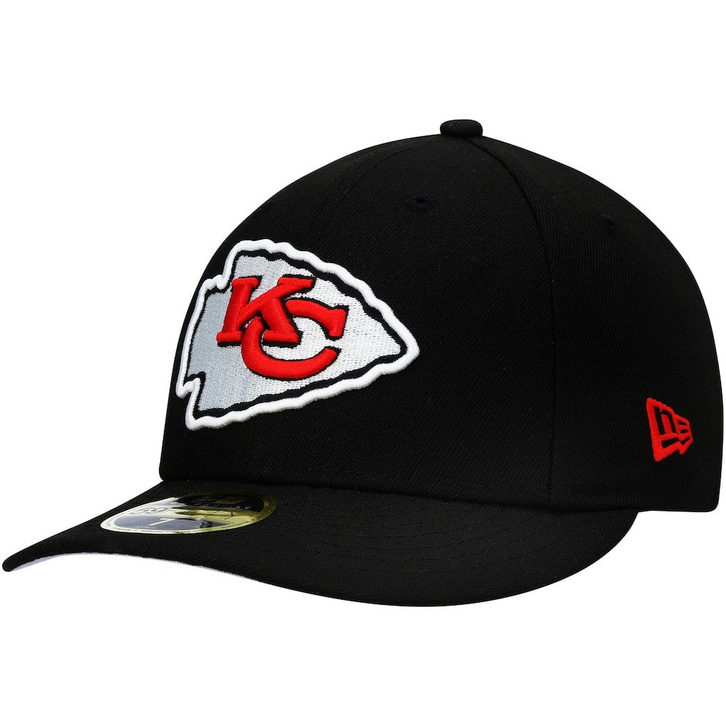 Kansas City Chiefs New Era Omaha Low Profile 59FIFTY Fitted Hat Black