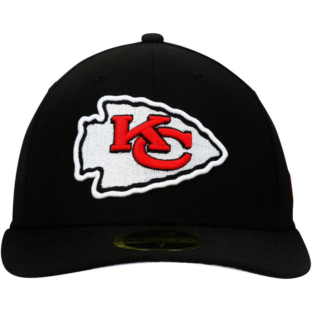 Kansas City Chiefs New Era Omaha Low Profile 59FIFTY Fitted Hat Black