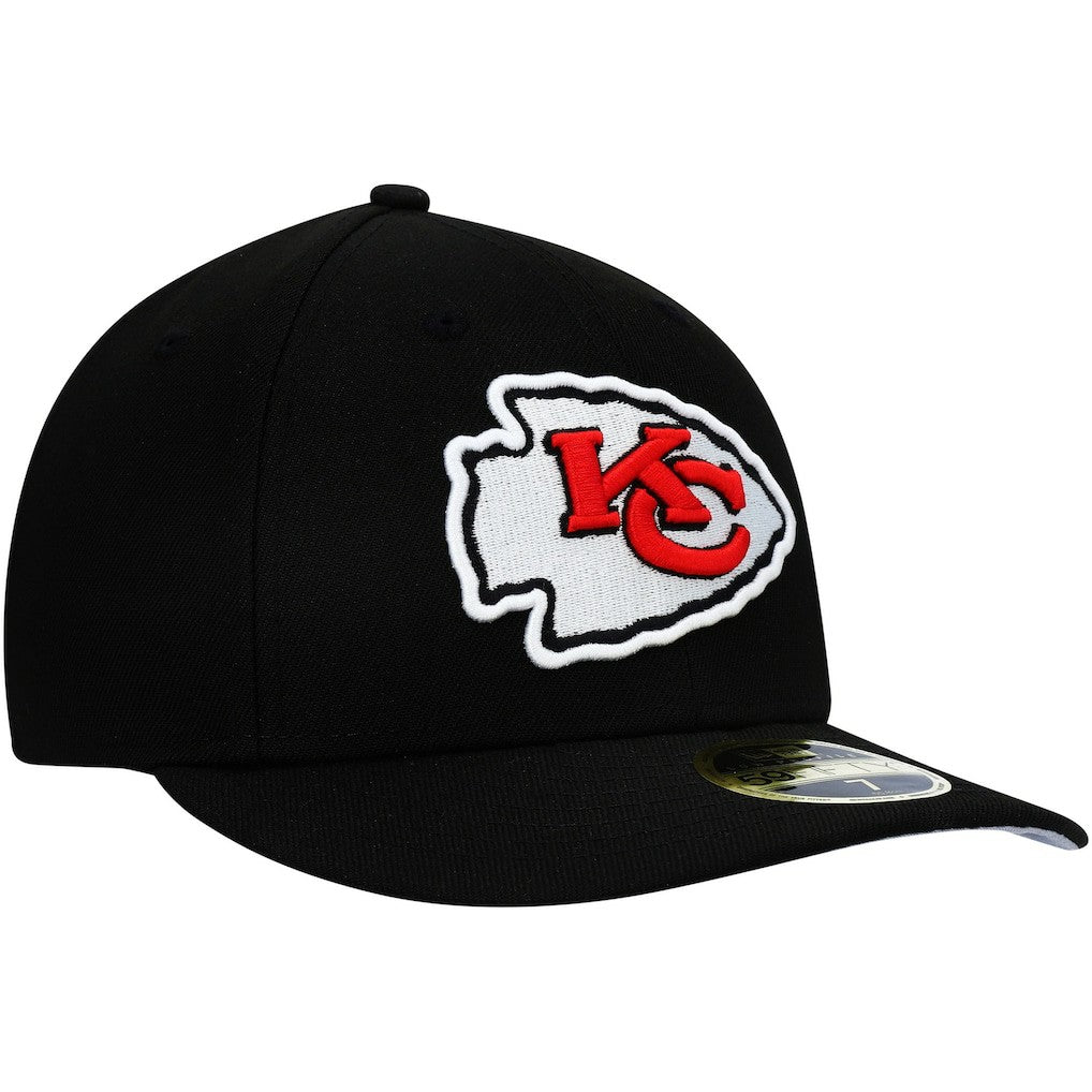 Kansas City Chiefs New Era Omaha Low Profile 59FIFTY Fitted Hat Black